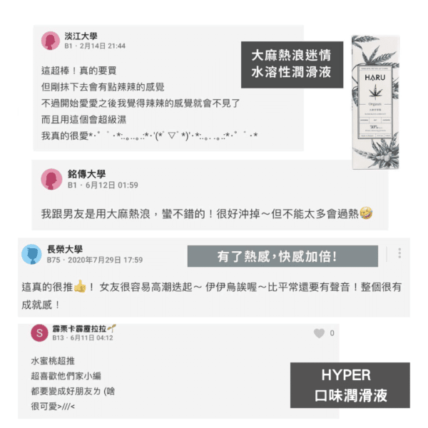 HARU熱感潤滑液能讓你即使戴套也有體溫感